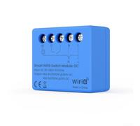 Contrôleur WiFi 6 pour mini pour relais 34mm Interrupteur Intelligent | Design ultra-compact 34mm, pour idéal boîtes Europe,ABS , contrôle pour smartphone, installation discrète