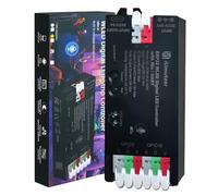 Contrôleur WLED compact avec microphone ESP32 DC 5 V-24 V pour bandes LED adressables Digital RGB IC WS2811 WS2812B SK6812 WS2815 (WLED Controller USB-C)
