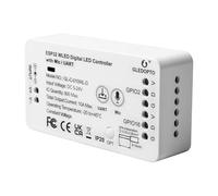 Contrôleur Wled Esp32, Contrôleur De Bande Addressable Wled, Contrôleur Led Wifi Bluetooth, Wifi Smart Led Installation Domestique Compatible WS2811 2812B 2813 2815 GS8208 SM16703PSK6812 TM1814,5-24V