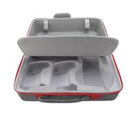 Contrôleurs Base Transport Dur, Sac Rangement Voyage Protecteur ajusté pour Console Mince avec Bandoulière, Rainures, Coton Absorbant Les Amortisseurs, Casque, Câbles USB (Gray)