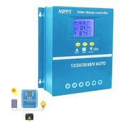 Contrôleurs d'énergie solaire, régulateur USB charge réglable avec écran LCD panneau aide à la conversion des systèmes solaires, yachts, villas