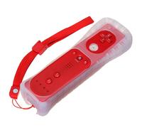 Controller Manette Wiimote Remote Telecommande avec Housse Pour Nintendo Wii rouge
