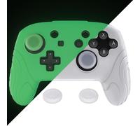 Controller Protection for Nintendo Switch Pro Controller,Silicone Case for Switch Pro with Joystick Cap,Non-Slip Case for Switch Pro-Green Luminous Night (Samurai Edition)