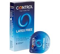 Convative Control Latex Free - Boîte de 5 préservatifs en polyuréthane, ultrafine, sans odeur, lubrifié et sexe sûr. Profitez des préservatifs avec un ajustement parfait pour une relation sûre.