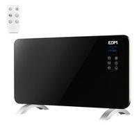Convecteur EDM Plaque Verre 1500W Noir
