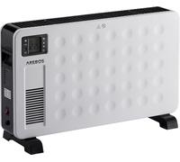 Convecteur AREBOS 2300 W | 3 niveaux de chauffage puissants | Thermostat intégré avec télécommande | Protection contre la surchauffe | Minuteur à écran LCD | Blanc
