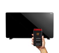 Convecteur de chauffage en verre avec wifi 2000w noir DOMO DO7356CH