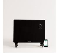 WARM CRYSTAL 1500W - Convecteur Électrique En Verre Wifi Noir. Basse Consommation