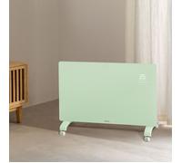 WARM CRYSTAL 2000W - Convecteur Électrique En Verre WiFi Avec Roulettes. Basse Consommation