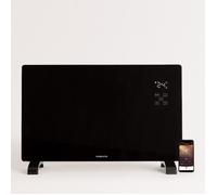 WARM CRYSTAL 2000W - Convecteur Électrique En Verre WiFi Sans Roulettes. Basse Consommation