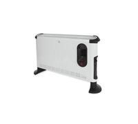 Perel Convecteur, convecteur électrique, chauffage électrique, radiateur électrique avec 3 niveaux de chauffage pour des pièces jusqu'à 75 m³, pour usage intérieur, ventilateur turbo, thermostat, 3000