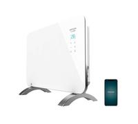 Convecteur verre Wi-Fi blanc 1000 W salle de bain