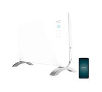 Convecteur verre Wi-Fi blanc 1500 W