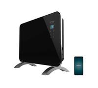 Convecteur verre Wi-Fi noir 1000 W salle de bain