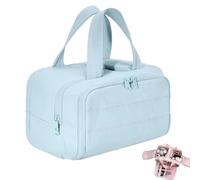 Convely Toiletry Bag, TravelFree Toiletry Bag, 4-in-1 Multi-Functional Waterproof Travel Organizer, Wet-Dry Separation with Handle, for Woman (Blue)