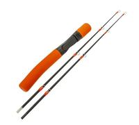Convenient to Carry: Featuring a quick fold design, this two-section ice rod ensures easy transport and fits neatly into a backpack, offering anglers a practical solution for storing and carrying thei