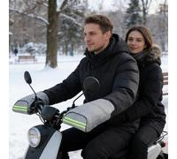 Convenient Travel Companion: Designed for top convenience, scooter handlebar covers include a palm-sized folded layout that simplifies quick on-off storage, ensuring they occupy minimal space in any b