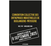 Convention collective des entreprises industrielles de boulangerie-pâtisserie 26 mai 2025 - Brochure 3102