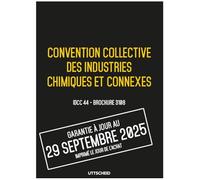 Convention collective des industries chimiques et connexes - Brochure 3108 IDCC 44 + grille de Salaire - UTTSCHEID