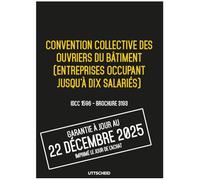 Convention collective des ouvriers du bâtiment (entreprises occupant jusqu'à dix salariés) - Brochure 3193 IDCC 1596 + grille de Salaire - UTTSCHEID