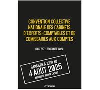 Convention collective nationale Comptables et Commissaires aux comptes - Brochure 3020 IDCC 787 + grille de Salaire - UTTSCHEID