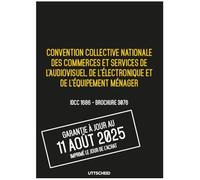 Convention collective nationale Electroménager - Brochure 3076 IDCC 1786 + grille de Salaire - UTTSCHEID