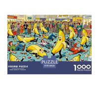 Convention de Costumes de Banane Puzzle en Bois Imperméable Puzzles De 1000 Pièces pour Adultes Amusant De Décoration pour La Maison