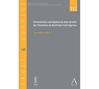 Convention européenne des droits de l'homme et droit de l'entreprise