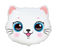 CONVER PARTY, Ballons Anniversaire, Chat, Ballons pour soirées à thème, fête chaton, animaux et toute célébration, adaptés à l'hélium et à l'air, 56 cm, 1 ballon