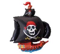 CONVER PARTY, Ballons Anniversaire, Pirate, Ballons pour soirées à thème, fête pirate, plage et toute célébration, adaptés à l'hélium et à l'air, 103 x 78 cm, 1 ballon