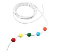 Convergence Sight String - Cinq boules colorées, dispositif d'entraînement | Cordon de suivi optique cinq balles colorées | Renforce la mise au point proche, améliore la vision spatiale à la maison