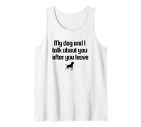 Conversation with my dog design Débardeur