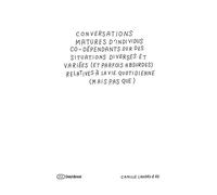 Conversations matures d'individus co-dépendants sur des situations Diverses et variées (et parfois absurdes) relatives à la vie quotidienne (mais pas que) - Camille Landru & Re - Dashbook - broché - A