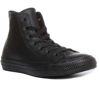 Converse 135251 CtAs Hi Unisexe Cuir Montant Baskets En Noir Taille UK 3 - 12