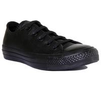 Converse 135253 CtAs Unisexe Cuir Basses Sneakers Noires Taille EU 36-46