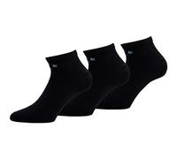 Converse 3 Paires Chaussettes Low Cut - Longueur Cheville - Couture Lisse au Bout - Coton - Unisexe (Noir, 39-42)