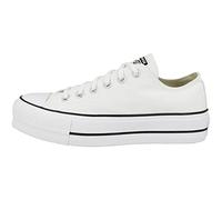 Converse 560251C Espadrilles Blanches de Plate-Forme Bas Chaussures Lacets 39.5