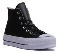 Converse Chuck Taylor All Star Platform Leather High-Top BASKETS À PLATEFORME Femme