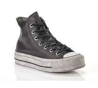 Converse 562908C Chuck Taylor All Star Lift Leather LTD Femme Black/Black Smoke in EU 35