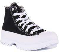 Converse A00870C Lugged 2.0 Hi Femme Baskets Noires Et Blanches Taille EU 36-42