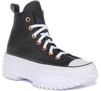 Converse A04183C Run Star Hike Unisexe Cuir En Noir Et Blanc Cuir UK 4 - 6