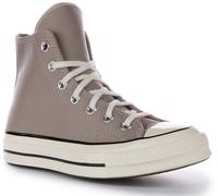 CONVERSE A04579C Chuck 70s Haut En Cuir Gris Baskets Taille UK 4 - 11
