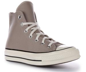 Converse A04579C Chuck 70S Haut En Cuir Gris Baskets Unisex Taille UK 4 - 11