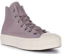 CONVERSE A05014C Tout Étoile Ascenceur Plateforme Toile Basket Lilas Femmes UK 3