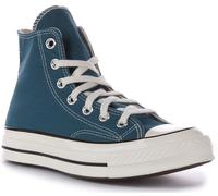 Converse A05589C Chuck Hi Top Lace Up Canvas Unisex Trainer Teal UK 4-11