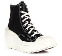 Converse A06478C Hi Lace Up Wedge Femmes Trainer En Noir Et Blanc EU 36-42