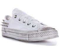 Converse A07208C Chuck 70 Stud Femme Trainer En Blanc Argent Taille UK 4 - 7