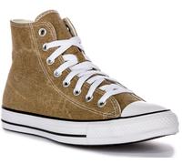 CONVERSE A07456C Tailleur Tout Étoile Délavé Hommes Basket En Marron Clair UK 7