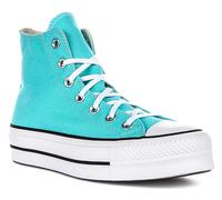 Baskets montantes femme Converse Chuck Taylor All Star Hi Triple Cyan Bleu 38