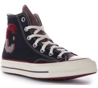 CONVERSE A07980C Chuck 70 Hi Varsity Lettre C Baskets Marine Rouge UK 3 - 12